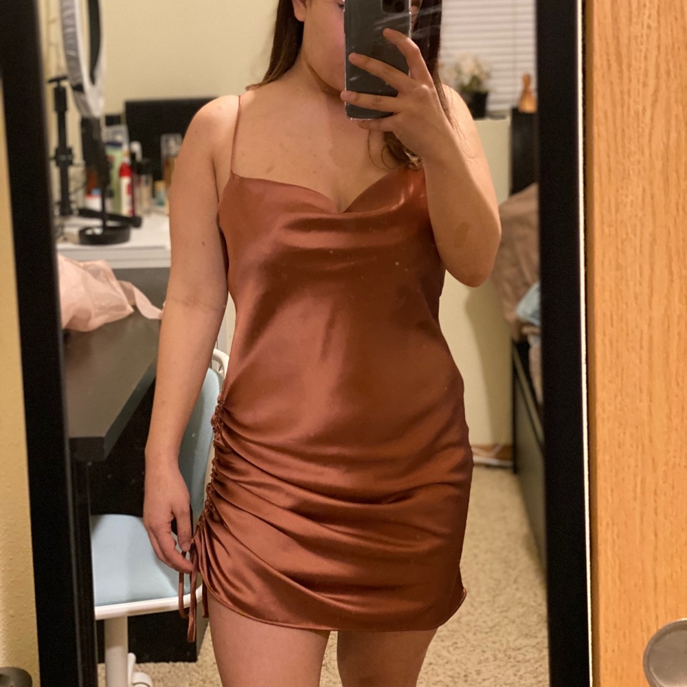 Satin Dress pink-ish mauve